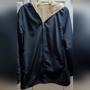 Georgio Armani Womens Rain Hooded Jacket